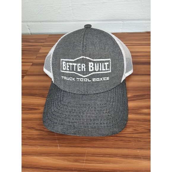 Better Built Truck Tool Boxes Men's Perforated Gray Trucker Cup One Size / NWOT - Picture 1 of 6